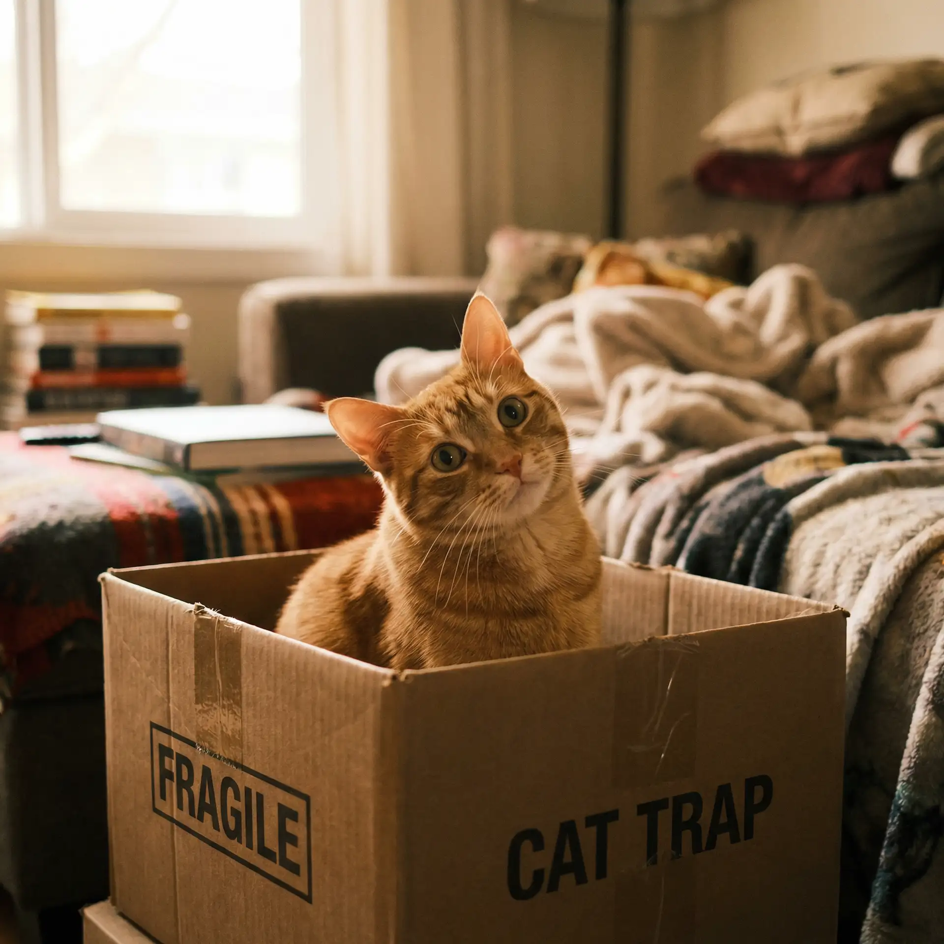 橘猫躲在纸箱里 - 小儿难养电视剧全集